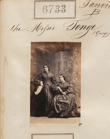 'The Misses Tonge' (Miss Tonge; Miss Tonge) NPG Ax56660