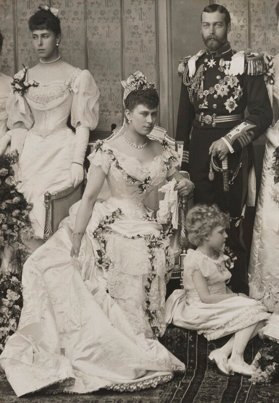 Victoria melita, grand duchess of russia; queen mary; king george v npg x38434