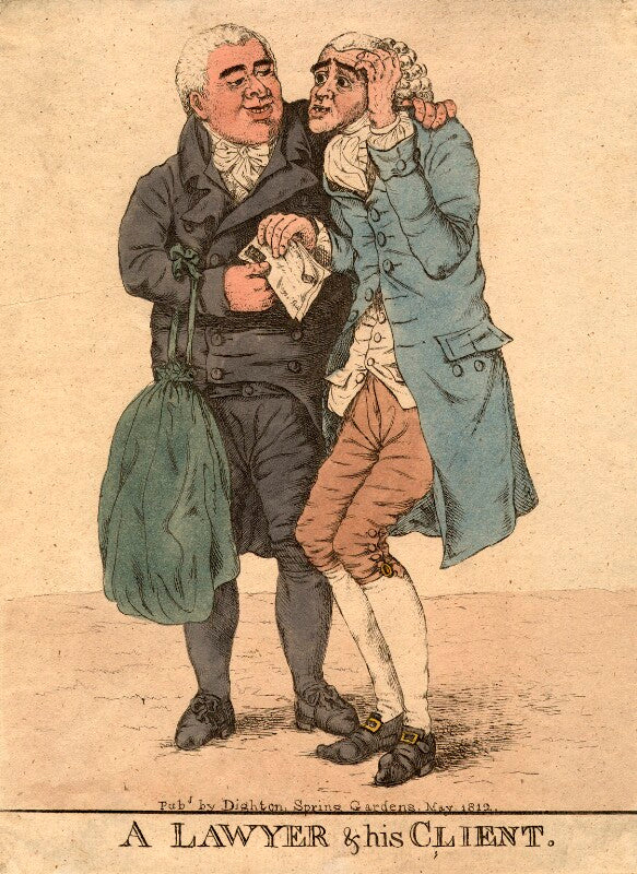 'a lawyer and his client' npg d9061