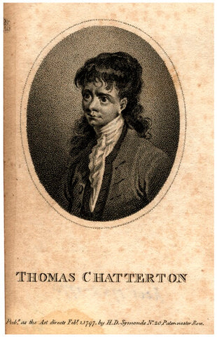 Unknown boy engraved as Thomas Chatterton NPG D7830