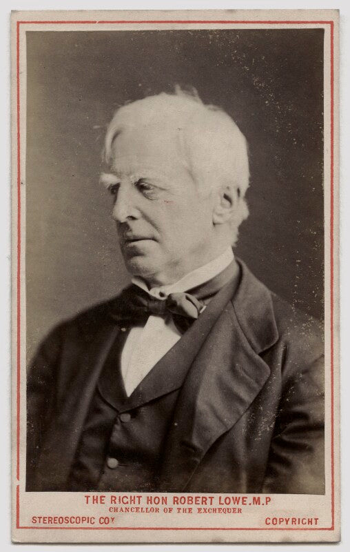 Robert lowe, 1st viscount sherbrooke npg ax46204