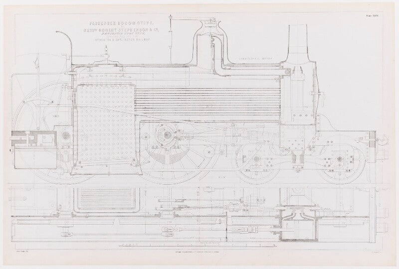 Cross section of a locomotive by robert stephenson npg d1390