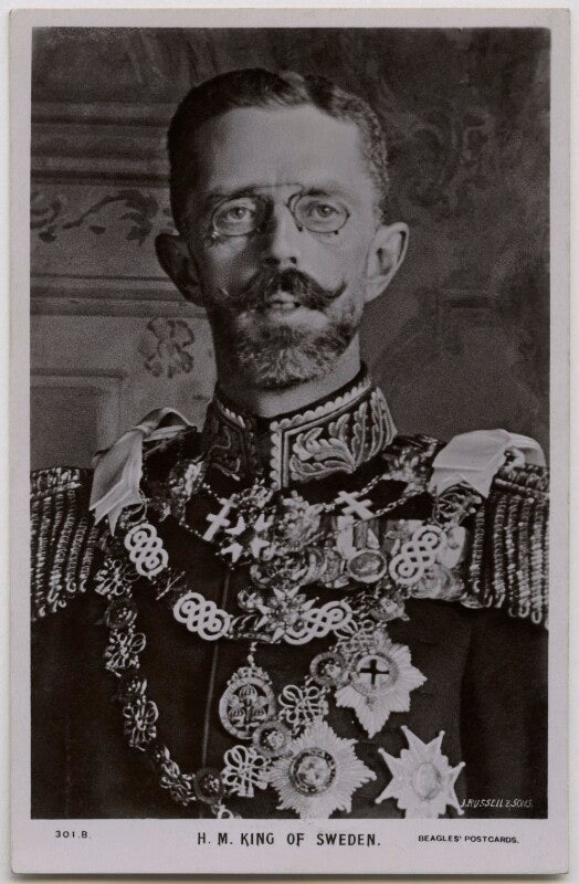 Gustav v, king of sweden npg x74455