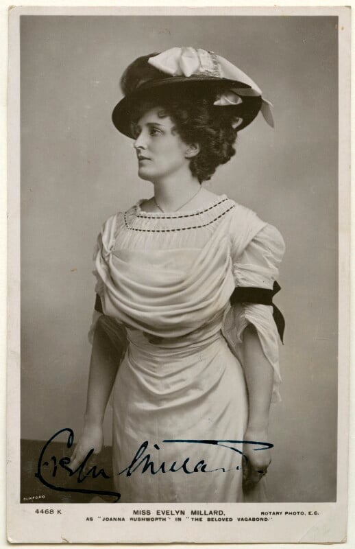 Evelyn millard as joanna rushworth in 'the beloved vagabond' npg ax160446