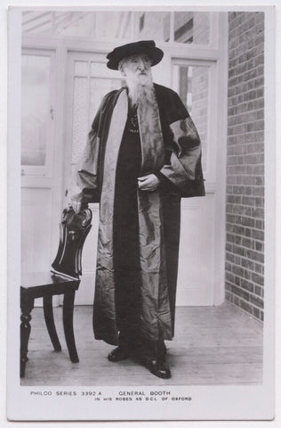 William Booth in his robes as D.C.L. of Oxford NPG x197595