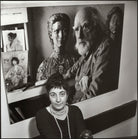 Ida Kar with her enlargement of Augustus John NPG x134484