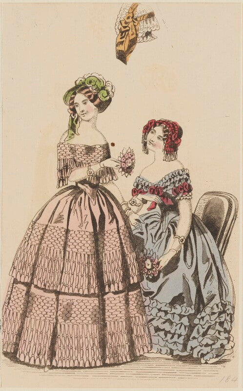 Grand costume and evening dress, january 1847 npg d47977