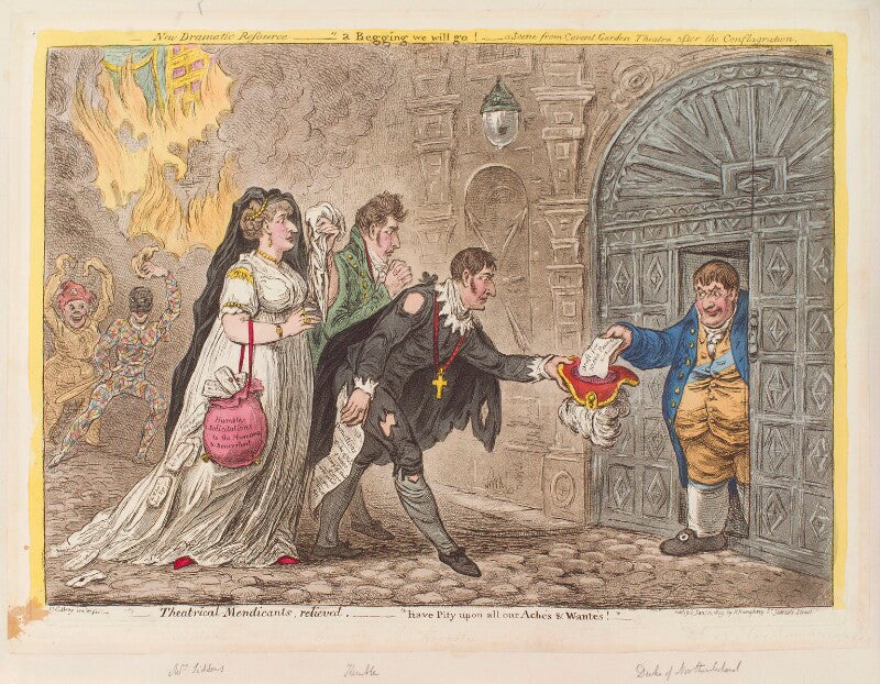 'theatrical mendicants, relieved' npg d12915