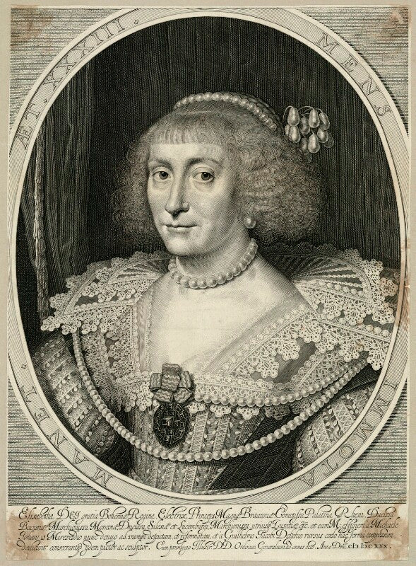 Princess elizabeth, queen of bohemia and electress palatine npg d26450