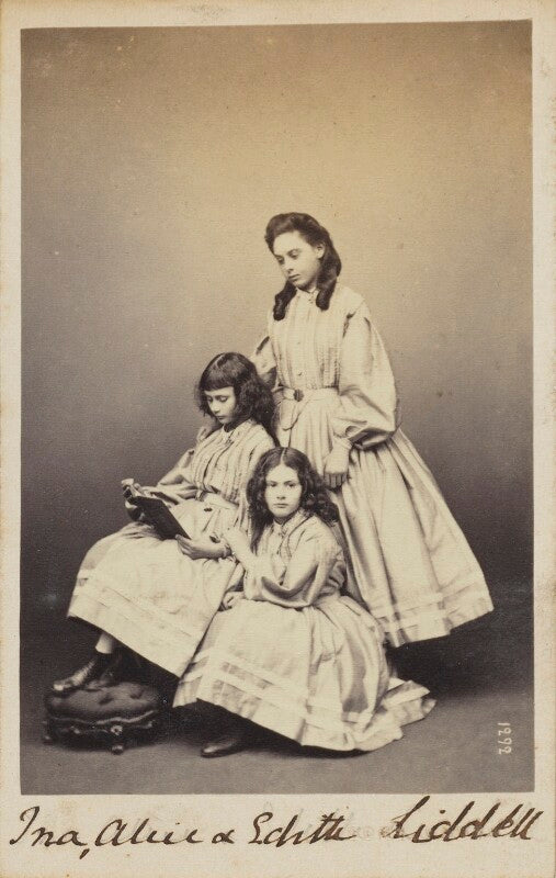 Alice liddell; edith mary liddell; ina liddell npg ax68108