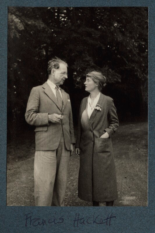 Francis hackett; signe hackett (née toksvig) npg ax144041