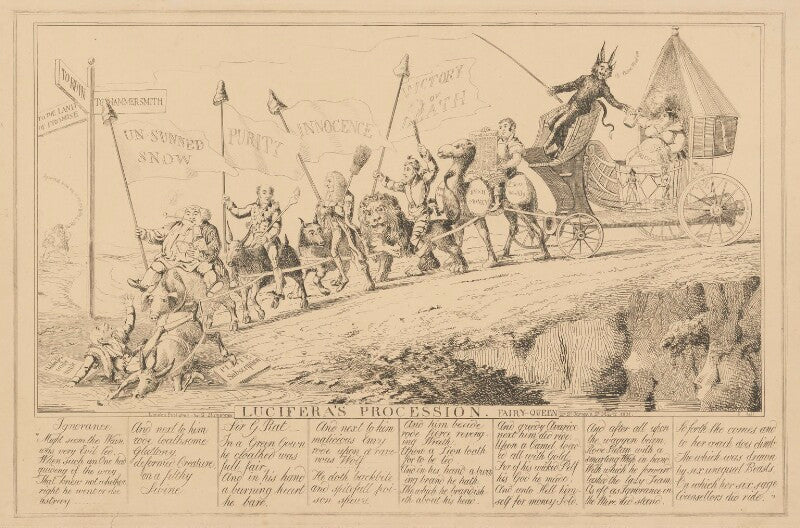 Lucifera's procession. fairy queen npg d17905