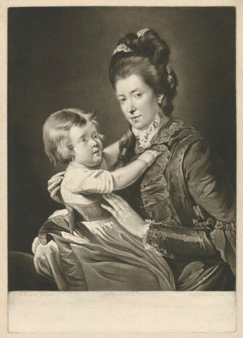 'Mrs Green and Child' (Rupert Green; Mary Green) NPG D34904