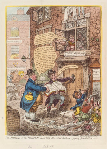 '"The friend of the people", and his petty-new-tax-gatherer, paying John Bull a visit' NPG D12867