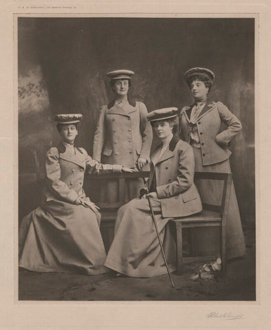 Beatrix Frances, Duchess of St Albans; Maud Evelyn Petty-Fitzmaurice, Marchioness of Lansdowne; Theresa Susey Helen Vane-Tempest-Stewart, Marchioness of Londonderry; Evelyn Emily Mary Cavendish, Duchess of Devonshire NPG x76669