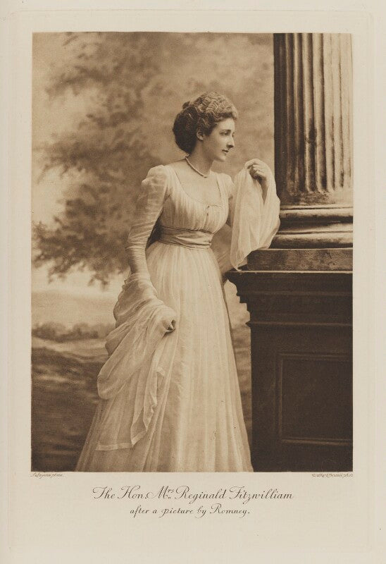 Edith isabella georgina fitzwilliam (née lane fox) after a picture by romney npg ax41036