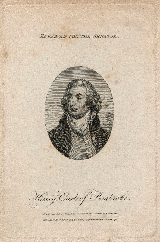 Henry herbert, 10th earl of pembroke npg d5497