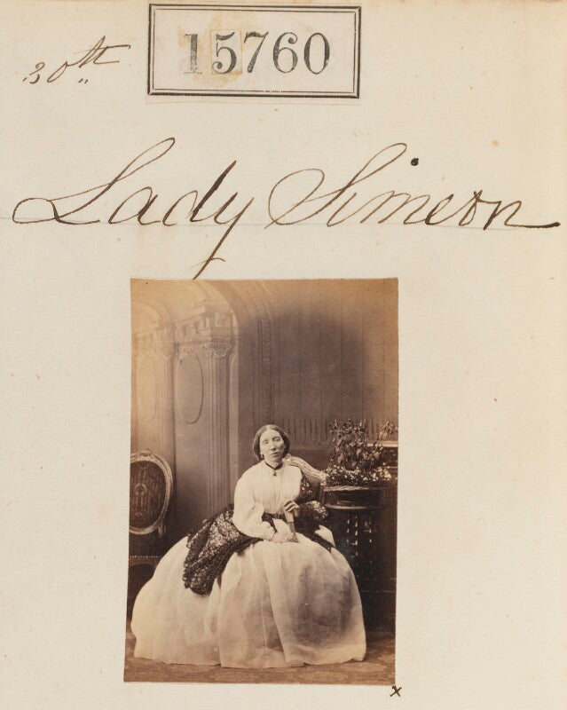 Catherine dorothea (née colville), lady simeon npg ax63687