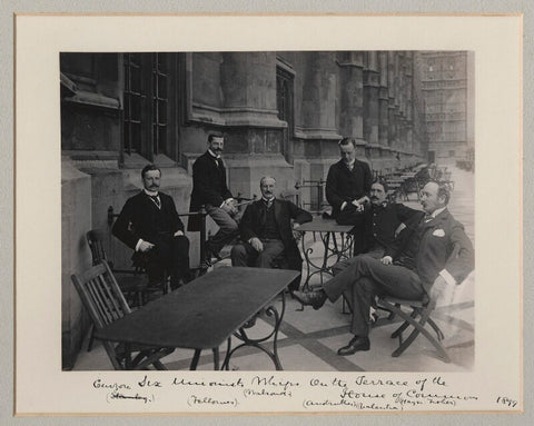 'Six Unionist Whips on the Terrace of the House of Commons' NPG x134986