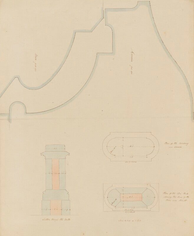 Plans for pedestal of statue of duke of wellington npg 316a(139)