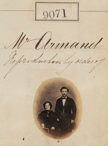 'Reproduction by order of Mr Armand' (Unknown sitters) NPG Ax58894