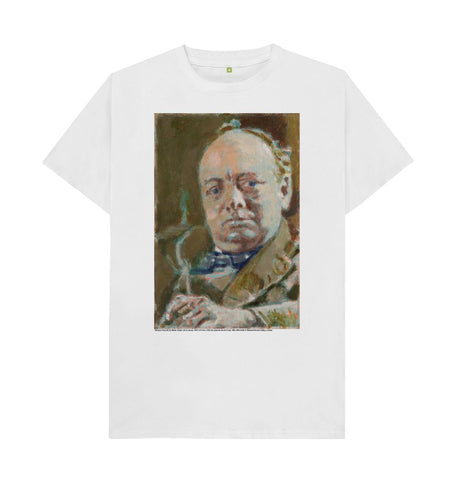 White Winston Churchill Unisex T-Shirt