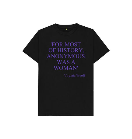 Black Kids Virginia Woolf Quote T-shirt
