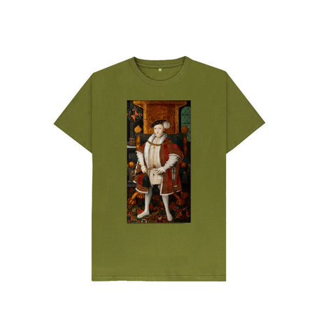 Moss Green King Edward VI kids t-shirt
