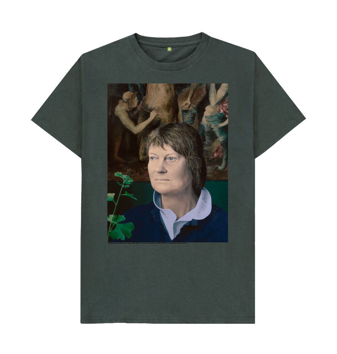 Dark grey iris murdoch unisex t shirt