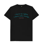 Black Caroline Norton Quote Unisex T-shirt Black