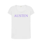 White Austen Women's scoop neck