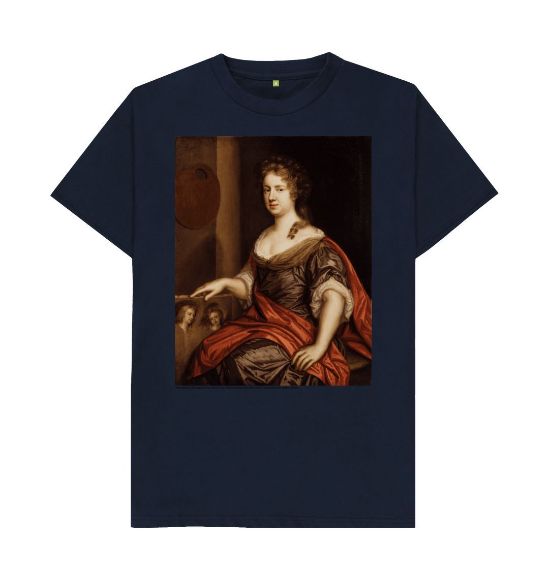 Navy blue mary beale unisex crew neck t shirt