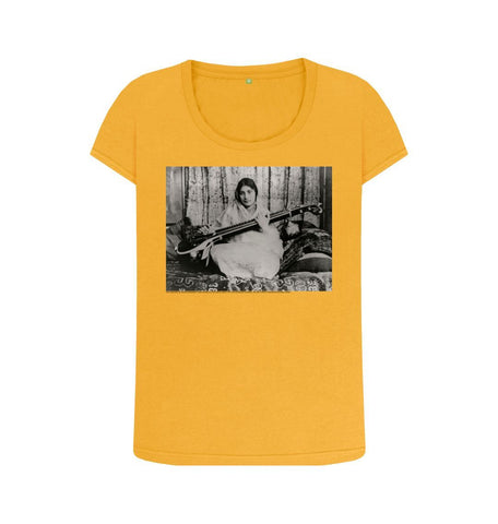 Mustard Noor Inayat Khan Women's Scoop Neck T-shirt