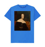Bright Blue Mary Shelley Unisex t-shirt