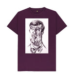 Purple Stephen Fry Unisex t-shirt