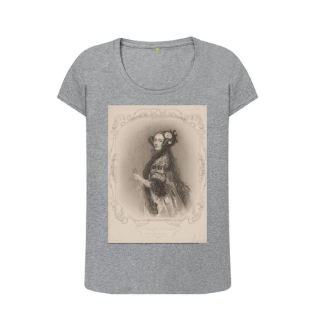Athletic Grey Ada Lovelace Women's Scoop Neck T-shirt