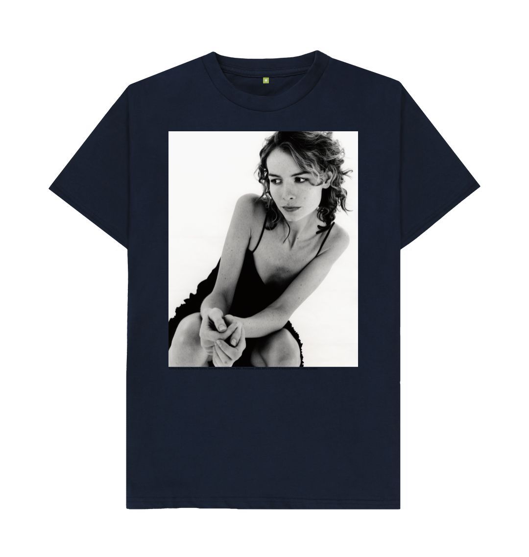Navy blue saffron burrows unisex t shirt