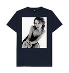 Navy Blue Saffron Burrows Unisex T-Shirt
