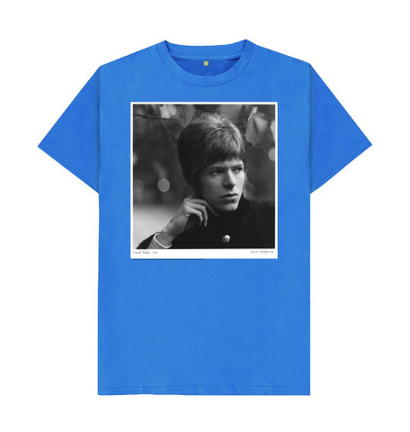 Bright Blue David Bowie Unisex Crew Neck T-shirt