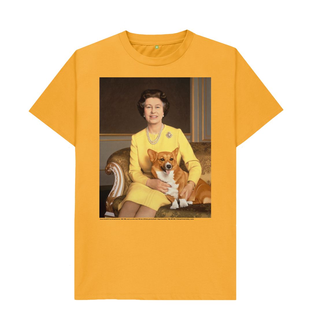 Mustard queen elizabeth ii unisex t shirt