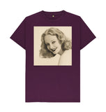 Purple Tallulah Bankhead Unisex T-Shirt
