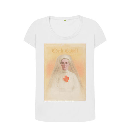 White Edith Cavell Women's Scoop Neck T-shirt