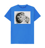 Bright Blue Greta Garbo Unisex t-shirt