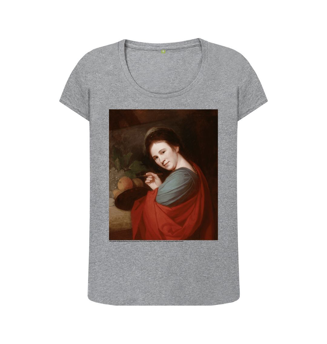 Athletic grey mary moser women's scoop neck t shirt