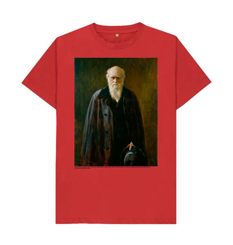 Red Charles Darwin Unisex T-Shirt