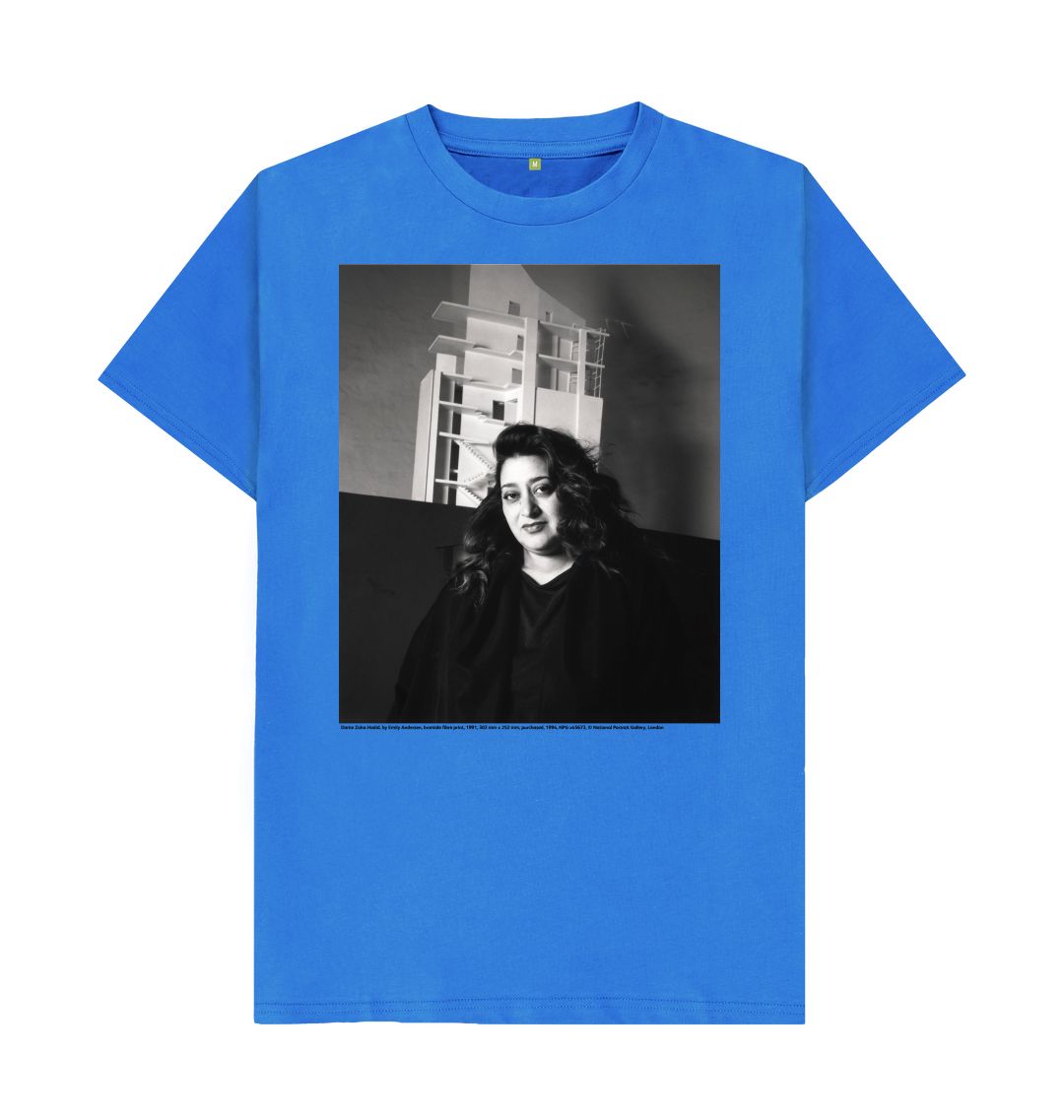 Bright blue zaha hadid, 1991 unisex t shirt