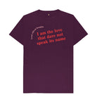 Purple Lord Alfred Douglas Unisex Quote T-Shirt with Red Font