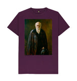 Purple Charles Darwin Unisex T-Shirt
