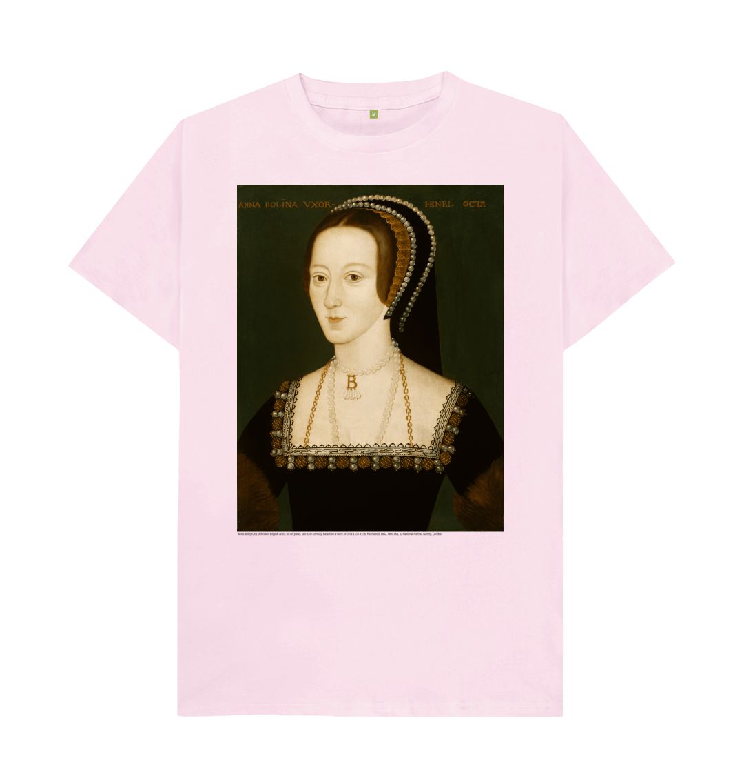 Pink anne boleyn unisex crew neck t shirt