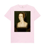 Pink Anne Boleyn Unisex Crew Neck T-shirt